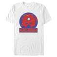 thumbnail image 1 of Men's Peacemaker Helmet Logo  Graphic Tee White 2X Large, 1 of 5