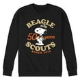 thumbnail image 1 of Peanuts - Beagle Scout 50 Year Badge - Men's Crew Neck Fleece Pullover, 1 of 5