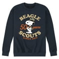 thumbnail image 1 of Peanuts - Beagle Scout 50 Year Badge - Men's Crew Neck Fleece Pullover, 1 of 5