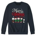 thumbnail image 1 of Men's Peanuts Caroling Sweatshirt Color: Navy Size: M, 1 of 6
