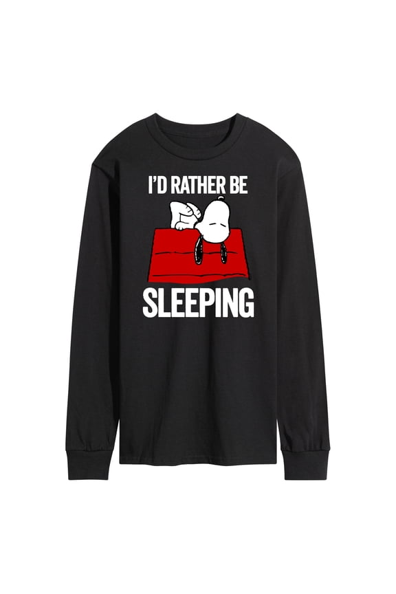 - I'd Rather Be Sleeping - Men's Long Sleeve Graphic T-Shirt