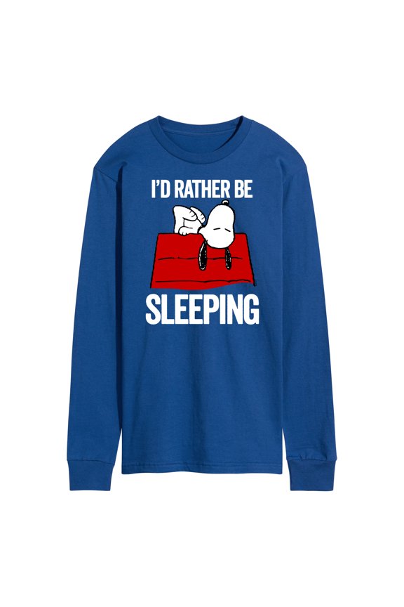 - I'd Rather Be Sleeping - Men's Long Sleeve Graphic T-Shirt