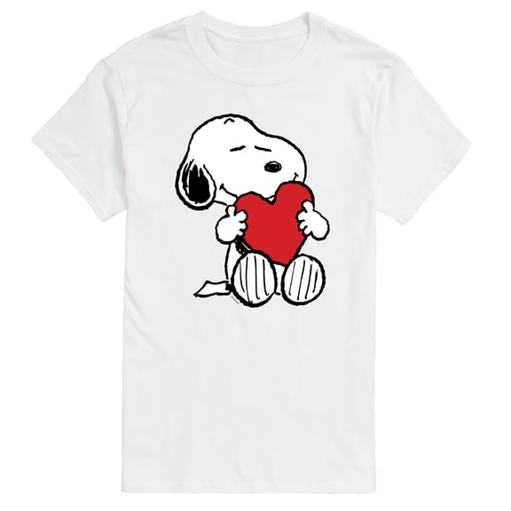Peanuts - Valentine Snoopy Heart - Men's Short Sleeve Graphic T-Shirt
