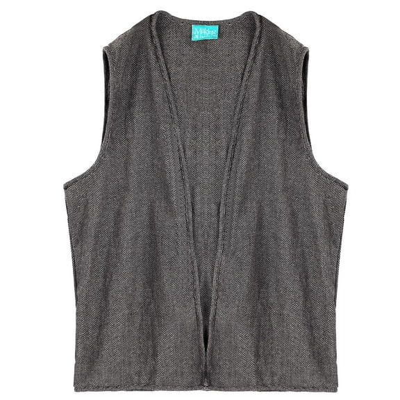 Men's Peasant Vest – Viking, Pirate, and Medieval Rennaissance Faire Costume Vest for Men - Grey - Small (34/36)