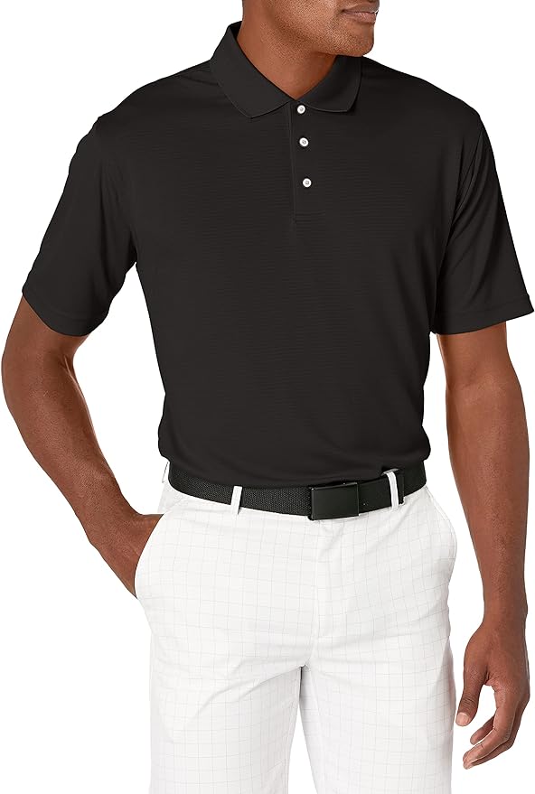 Men's Pebble Beach Golf Polo Shirt with Short Sleeve and Horizontal