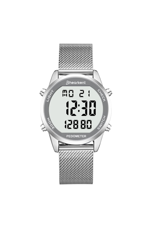 Men's Pedometer Watch-Step Tracker Watch with Calories Counter-Non Bluetooth Pedometer Watches-LCD Large Numbers-30M Waterproof Watch-Sport