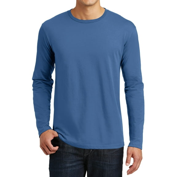 Men's Perfect Weight Long Sleeve Tee Maritime Blue 4X-Large