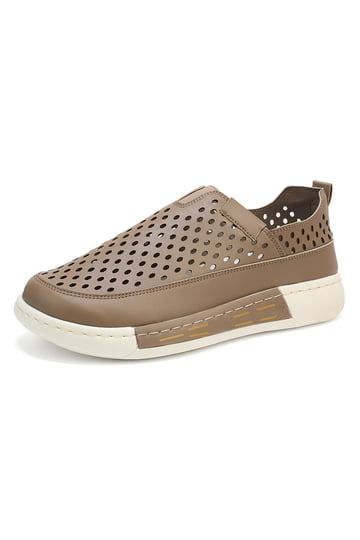 Perforated Leather Shoes display picture 1