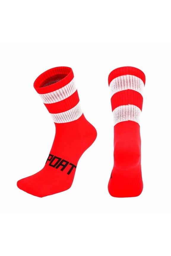 Men's Performance Cotton Moisture Wick Sports Hiking Workout Training Athletic Cushion Crew Socks For Men Deodorant and Sweat-Wicking Fabric Mens Socks Antibacterial Breathable Socks