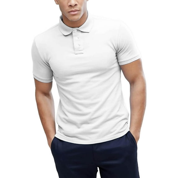 Men's Performance Dry Comfort Polo Shirts Moisture Wicking Athletic