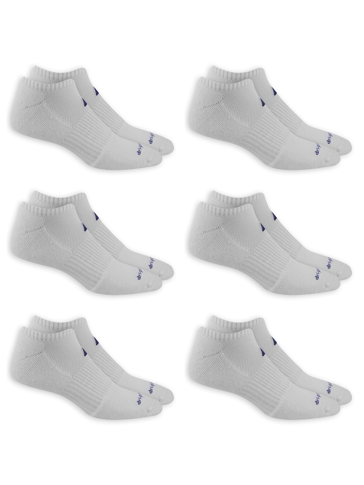 Men's Performance FRESHFORCE Cushioned No Show Socks 6 Pairs
