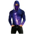 thumbnail image 1 of Men's Performance Fishing Hoodie Shirt Face Mask UPF 50+ Rash Guard Long Sleeve Going Out Shirt, 1 of 5