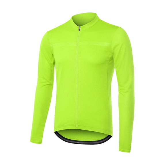 Men's Performance Full Zipper Long Sleeve Riding MTB Athletic Sportswear Top