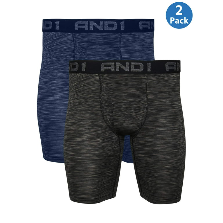 AND1 Men's Underwear – Long Leg Performance Compression Boxer