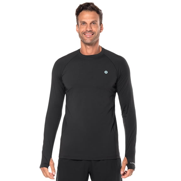 Men's Performance Long Sleeve Sun Shirt - UPF 50+ Sun Protection - Agility in Black