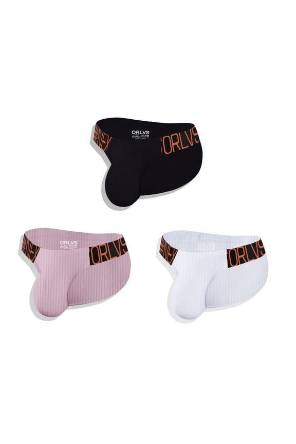 Men's Performance Low-Waist Threaded Cotton Briefs - Enhance Your Fitness Experience 2pcs