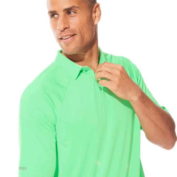 MenÕs Performance Polo Shirt - UPF 50+ Sun Protection - Resort Polo in Turf Green