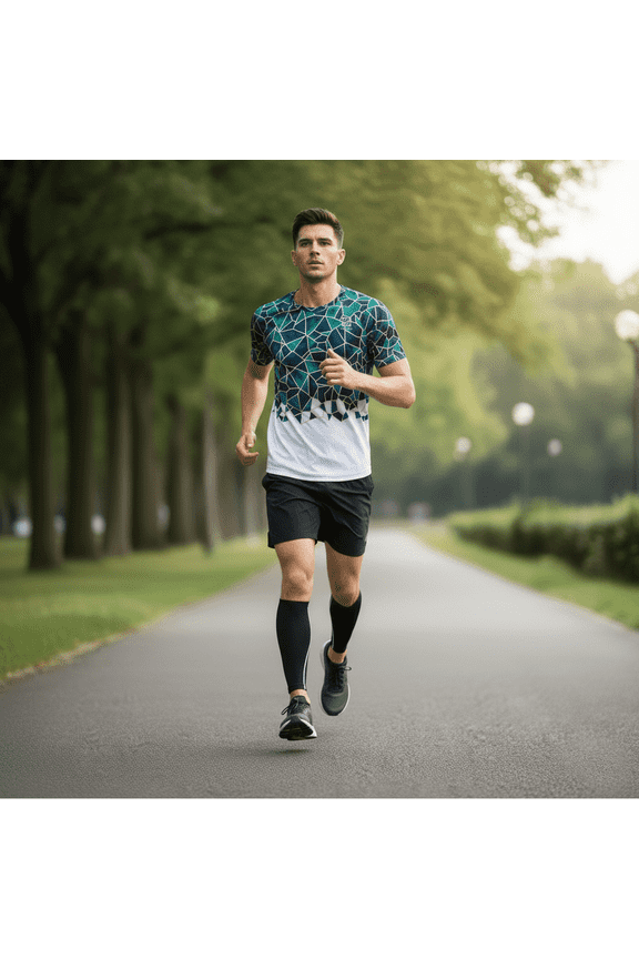 Men's Performance Running Shirt, Short Sleeve Quick Dry Moisture Wicking Athletic Tee, Lightweight Breathable Gym Top with Bonded Seams for Summer