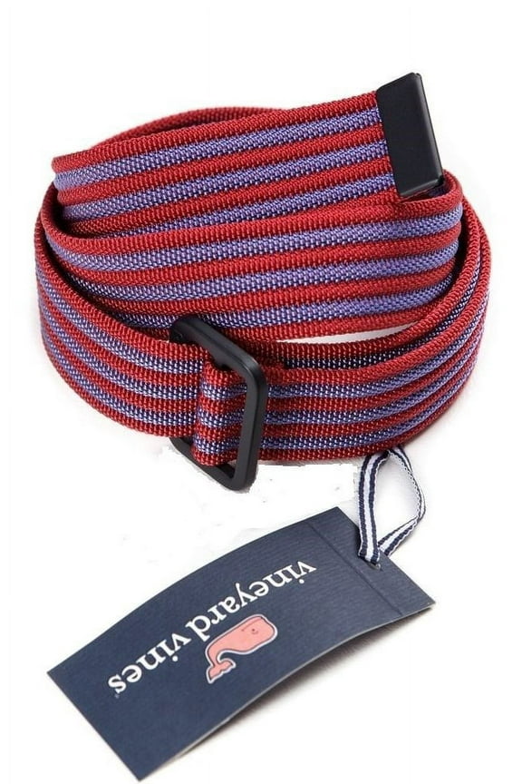 Men's Performance Skinny Stripe Tech Belt in Patriot Red $58.00 (2XL) XX-Large