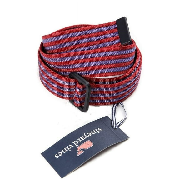Men's Performance Skinny Stripe Tech Belt in Patriot Red $58.00 (2XL) XX-Large