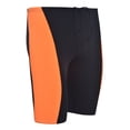 thumbnail image 1 of Men's Performance Swimsuit Racer Jammer - Durable Spandex Nylon Blend Comfortable Swimwear Training Many Colors, 1 of 2