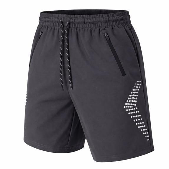 Men's Performance Training Shorts With Zipper Pockets (Sizes, S to 2XL)
