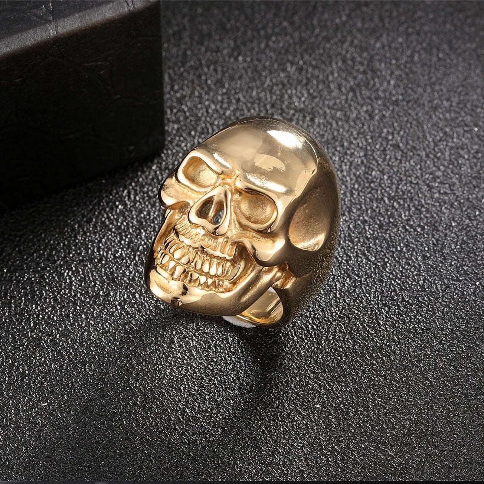 Men's Skull Ring Trendy Geometric Alloy Ring Fashionable Design Unique ...
