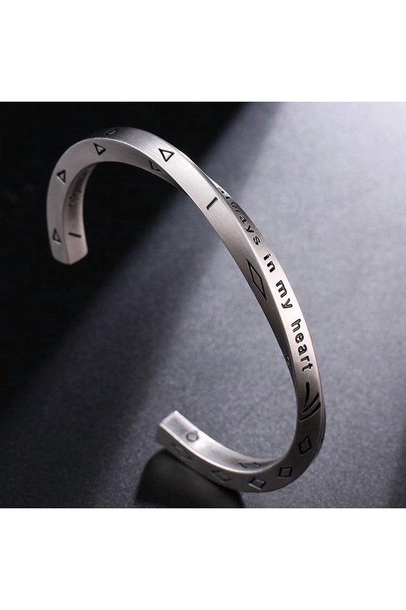 Men's Personalized Mobius Ring Titanium Steel Bracelet