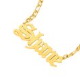 thumbnail image 1 of Men's Personalized Nameplate Pendant Necklace OldLondon Font Gold Custom Name Necklace Jewelry Gift for Father Boyfriends, 1 of 4