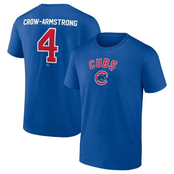 Men's Pete Crow-Armstrong Royal Chicago Cubs Winning Streak Name & Number T-Shirt