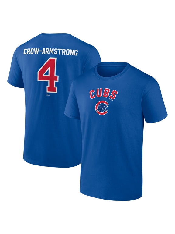 Men's Pete Crow-Armstrong Royal Chicago Cubs Winning Streak Name & Number T-Shirt