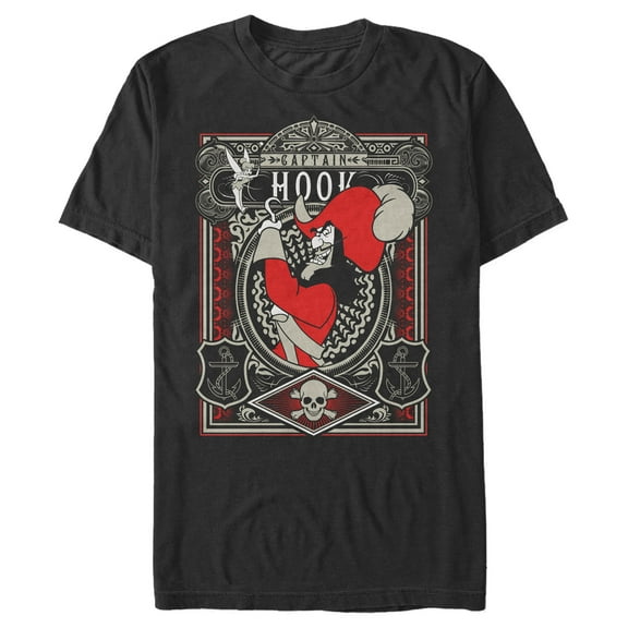 Men's Peter Pan Captain Hook Poster  Graphic T-Shirt