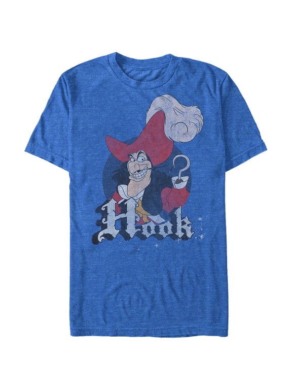 Men's Peter Pan Hook Smile Graphic Tee Royal Blue Heather 3X Large