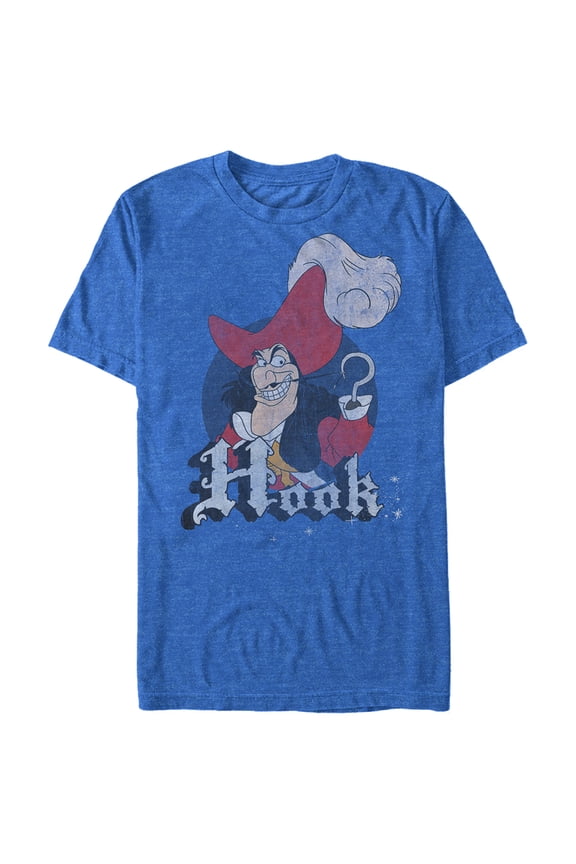 Men's Peter Pan Hook Smile Graphic Tee Royal Blue Heather 3X Large