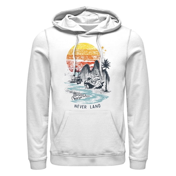 Men's Peter Pan Never Land Sunset  Pull Over Hoodie
