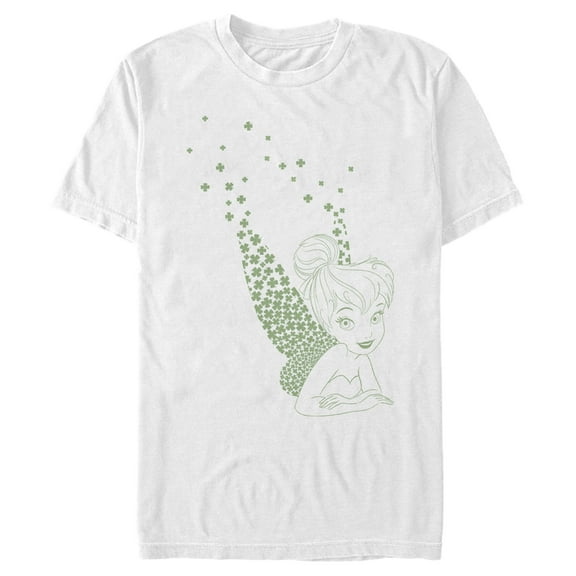 Men's Peter Pan Peter Pan St. Patrick's Day Tinkerbell Pinch Proof Pixie  Graphic Tee White 2X Large