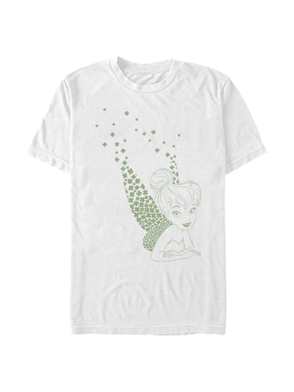 Men's Peter Pan Peter Pan St. Patrick's Day Tinkerbell Pinch Proof Pixie Graphic Tee White 3X Large