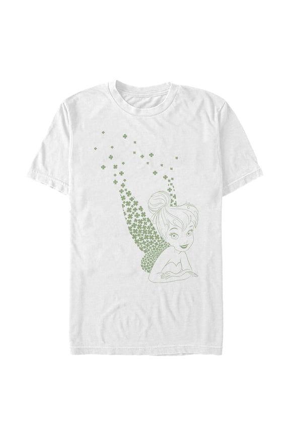Men's Peter Pan Peter Pan St. Patrick's Day Tinkerbell Pinch Proof Pixie Graphic Tee White 3X Large