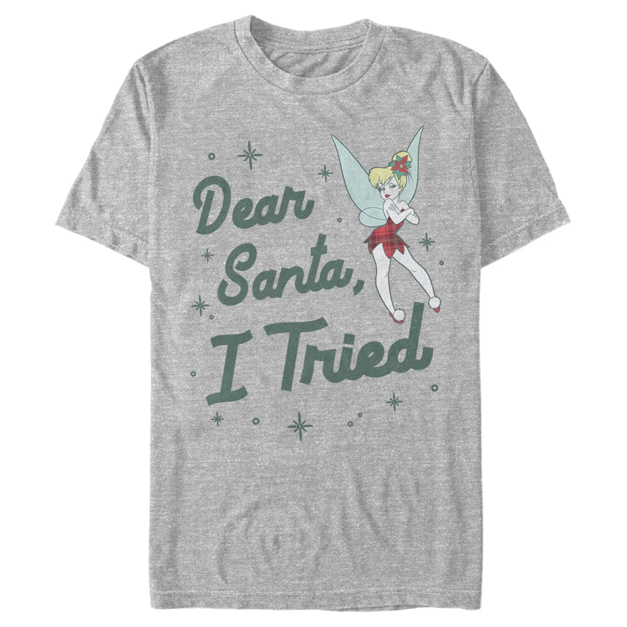 Men's Peter Pan Peter Pan Tinker Bell Dear Santa, I Tried Graphic Tee ...