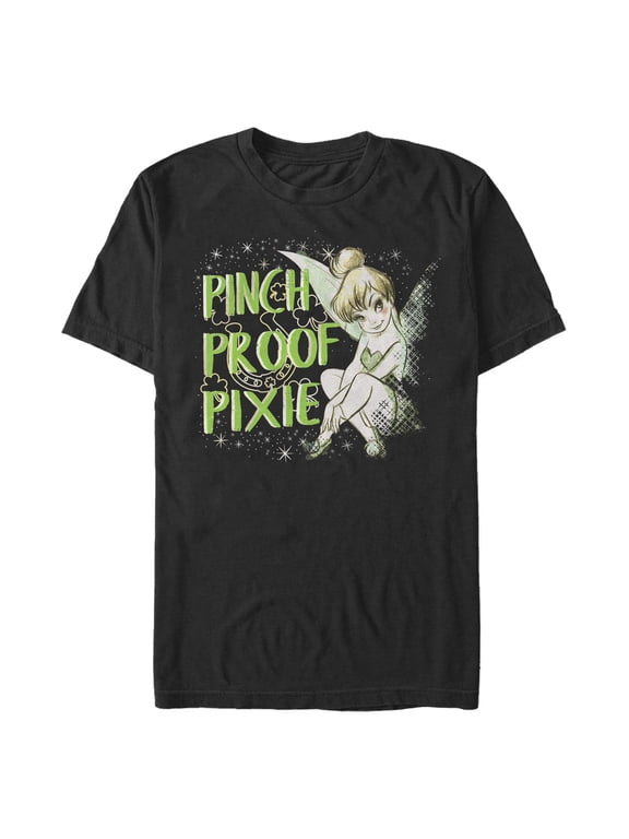 Men's Peter Pan St. Patrick's Day Tinkerbell Pinch Proof Pixie Graphic T-Shirt