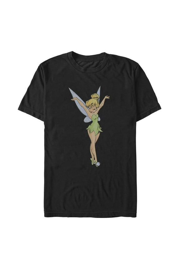 Men's Peter Pan Tinker Bell Colored Sketch  Graphic T-Shirt