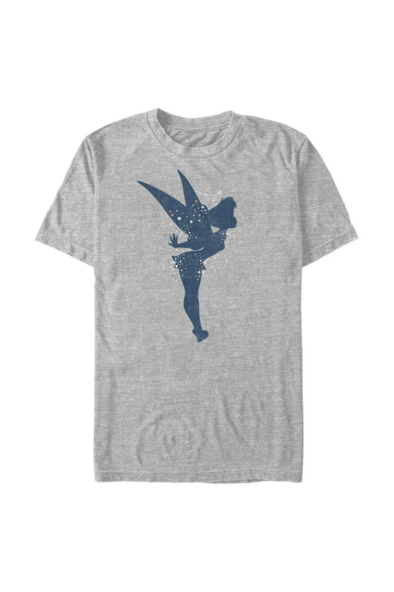 Men's Peter Pan Tinkerbell American Stars Fairy Dust  Graphic Tee Athletic Heather Large