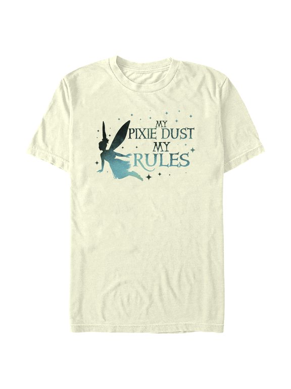 Men's Peter Pan & Wendy Tinker Bell My Pixie Dust My Rules Graphic Tee Beige 2X Large
