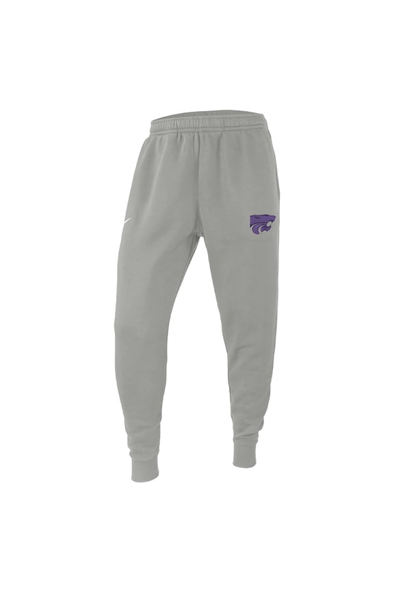 Men's Pewter Kansas State Wildcats Changeover Club Fleece Jogger Pants