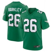 CERUYUA Men's Philadelphia Barkley 26 Kelly Green Stitched Game Player T-shirts, Small