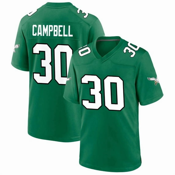 Men's Philadelphia Campbell 30 Kelly Green Stitched T-Shirts Sports Player Game Top, Medium