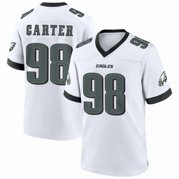 Men's Philadelphia Carter 98 White Stitched Player T-Shirts Sports Team Game Top, Large