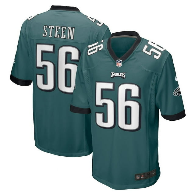 Men's Philadelphia_Eagles Tyler Steen Midnight Green Team Game Jersey ...