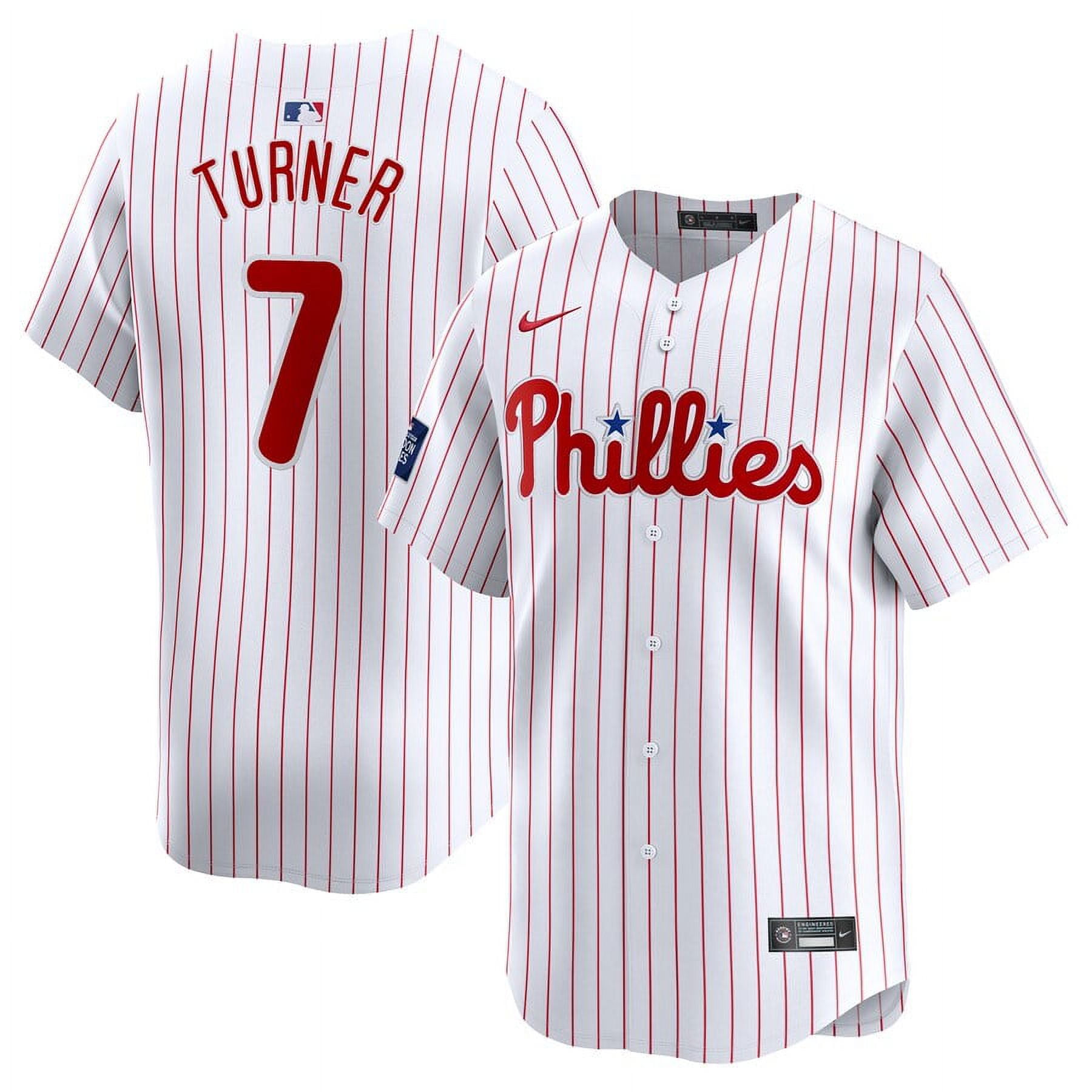 Men's Philadelphia_Phillies Trea Turner White 2024 MLB World Tour
