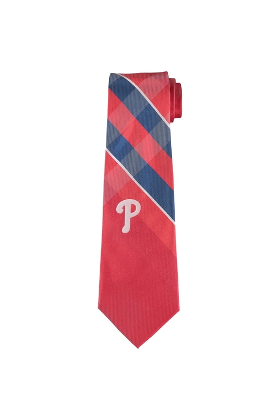 Men's Philadelphia Phillies Woven Poly Grid Tie